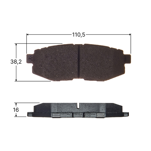 Колодки тормозные дисковые Avantech задние (противоскрипная пластина в компл.) AV0601