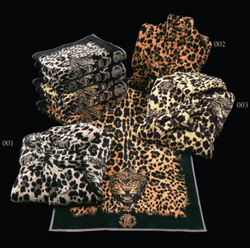 Набор полотенец 2шт Roberto Cavalli Wild Jaguar sabbia 001