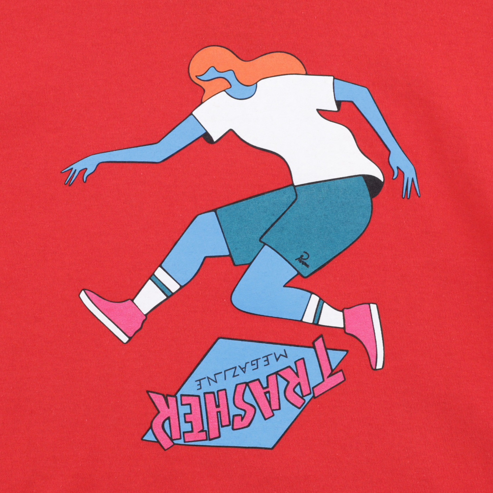 Футболка Thrasher Tre By Parra (red) артикул: - купить в магазине Дайс