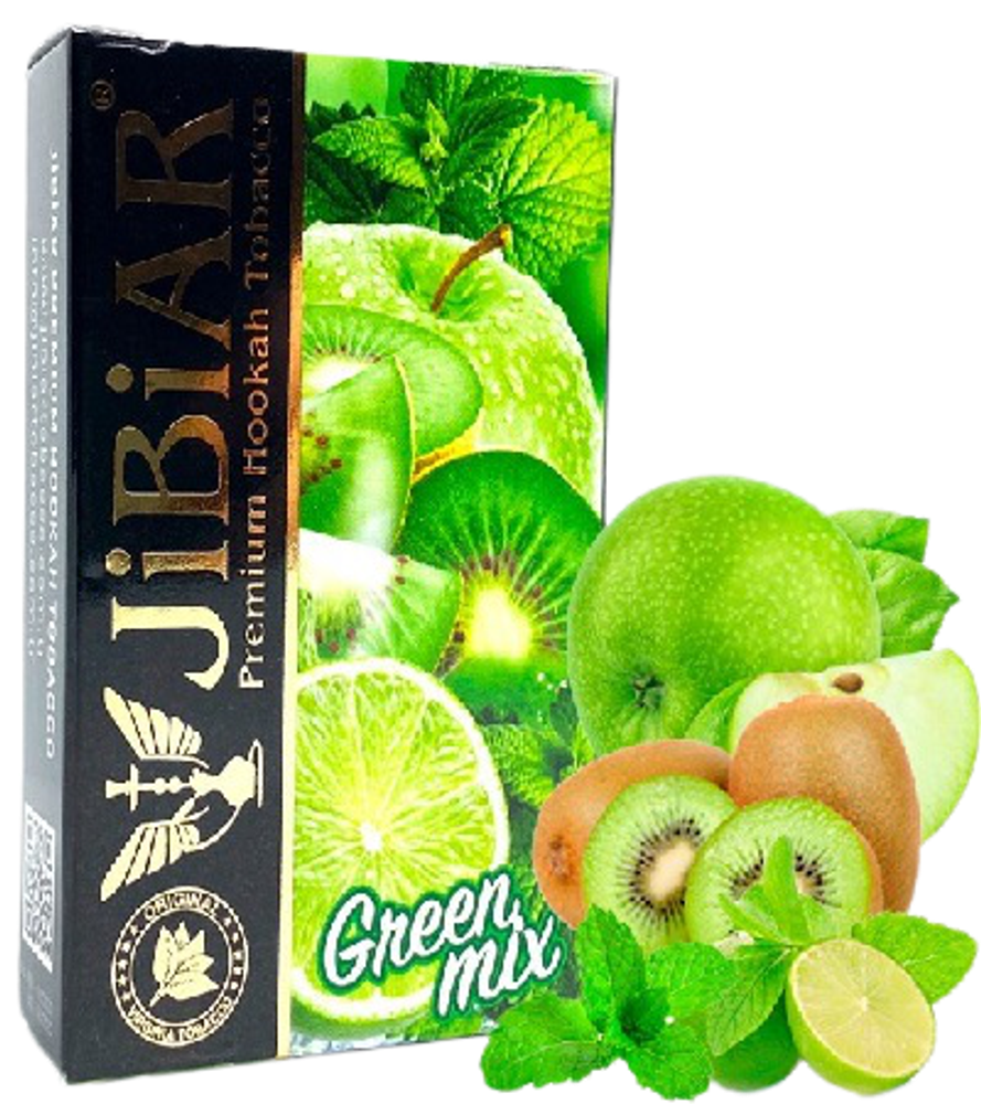 Табак Serbetli Green Mix (Щербетли Зеленый Микс - Яблоко Лайм Киви) 50г