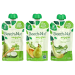 Beech-Nut, овощи, для детей от 6 месяцев, набор разных вкусов, 9 паучей по 99 г (3,5 унции)