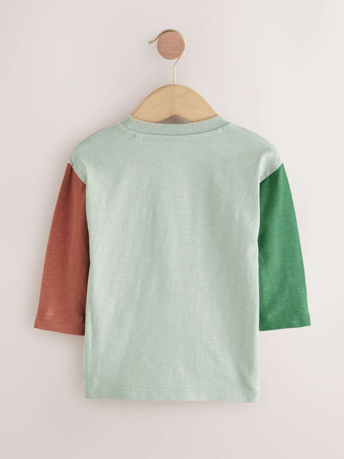 Футболка с длинным рукавом для мальчика Next F15-495, Зеленый