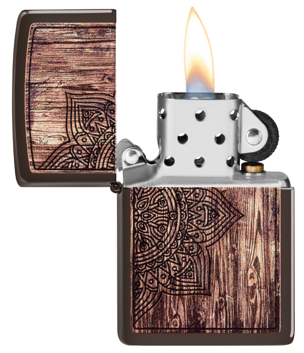 Зажигалка "Мандала" Brown Matte ZIPPO 49184