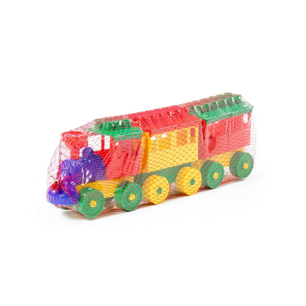 2044/Конструктор ПАРОВОЗ с двумя вагонами