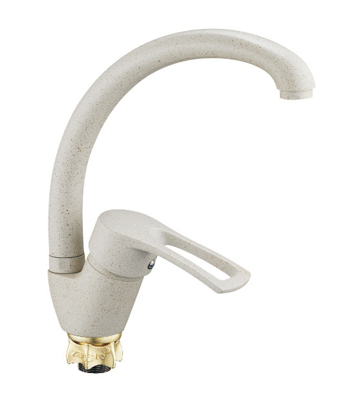 Смеситель ZEGOR для кухни с поворотным изливом ф40, гайка YUB4-A181KS