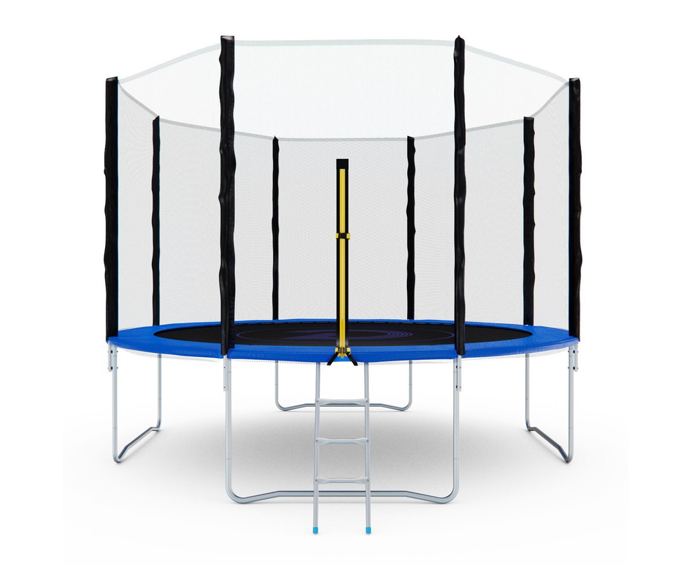 Батут с сеткой DFC PELPO 12ft с лестницей, BLUE