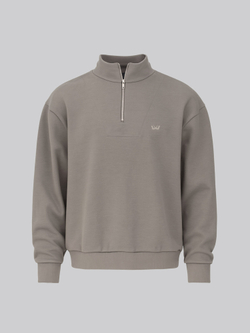 Халф-зип свитшот Minimalistic (Taupe grey)