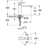 Смеситель для кухни Grohe Eurostyle Cosmopolitan 31124002