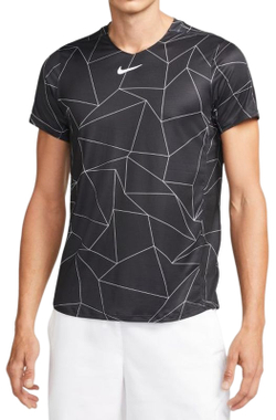 Футболка мужская теннисная Nike Court Dri-Fit Advantage Crew M - black/white