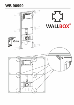 Кронштейны установки модуля инсталляции в профиль (комплект 6 шт)