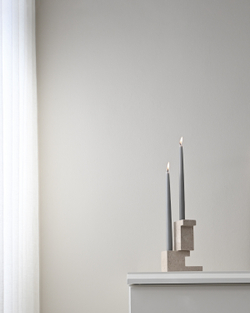 Подсвечник 101 Copenhagen Brick Candle Holder, Low, Limestone