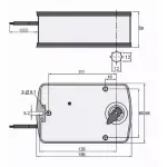 Электропривод UCP UE-24-10 реверсивный