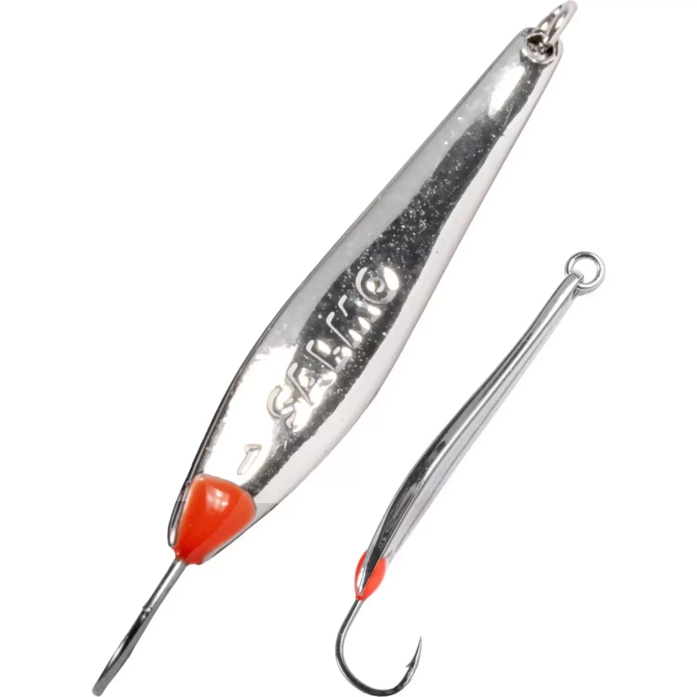 Блесна вертикальная зимняя Lucky John S-1 с впаянным одинарным крючком, блистер (31мм, 1.5гр)