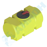 Танк 500 л горизонтальный с откидной крышкой с клапанами, со сливом Анион 500 л. горизонтальный (1390x650x740см;желтый) - арт.559542