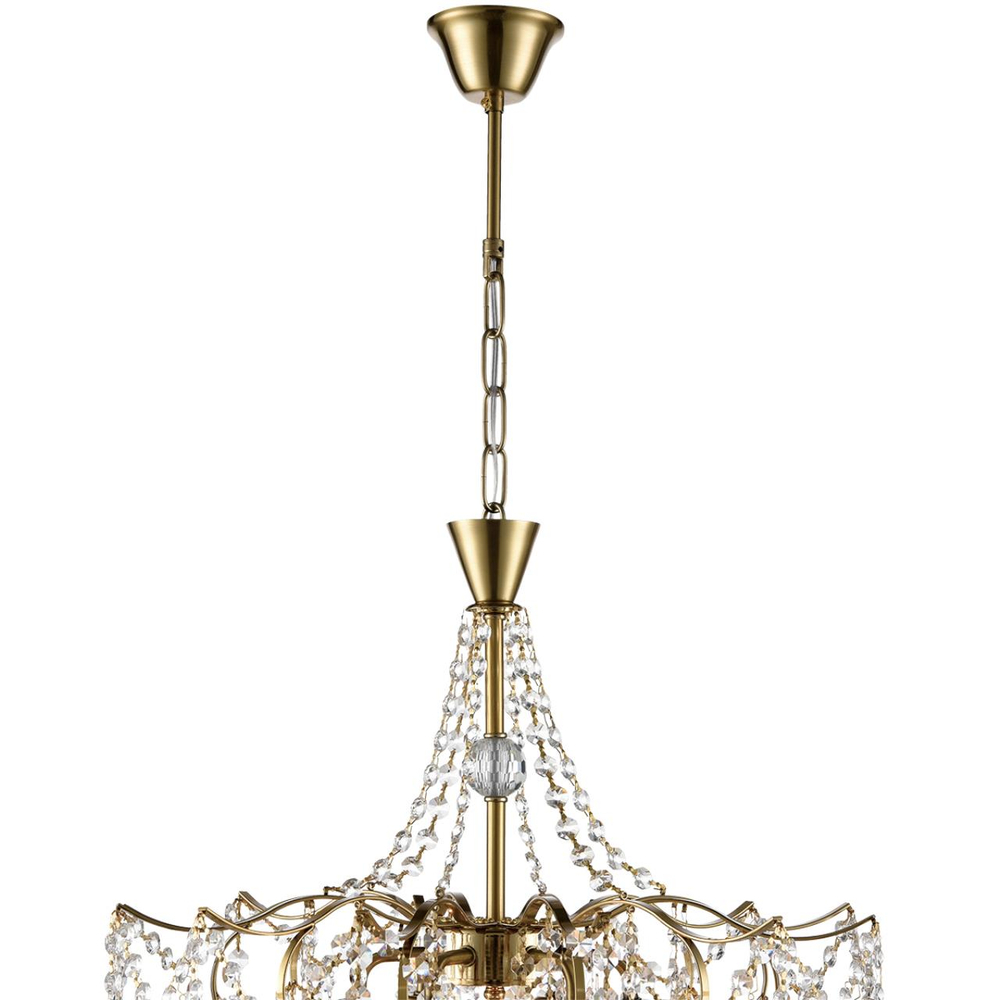 8243/6 CLASSI LN26 086 латунь, металл Люстра подвесная E14 6*40W 220V KRISTINA