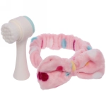 Набор подарочный Повязка на голову и щетка для умывания «Для Тебя», микс 4 цвета, 16*16,5*4,5см