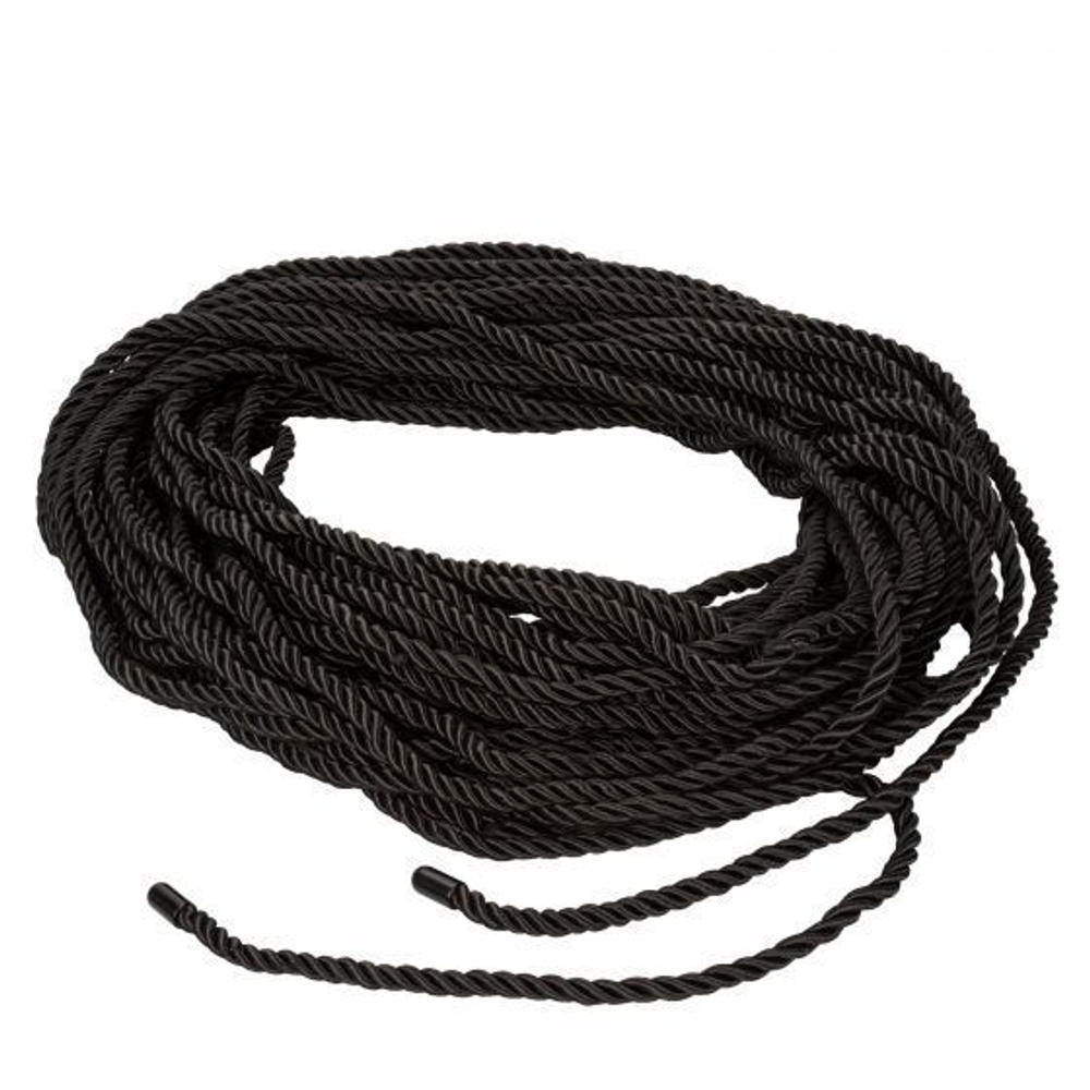 Черная веревка для шибари BDSM Rope - 30 м. (Цвет: черный)
