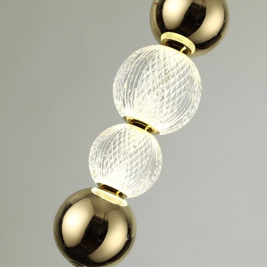 5008/13WL L-VISION ODL23 571 золотой/прозрачный/металл/акрил Настенный светильник LED 13W 4000K 700Лм CRYSTAL