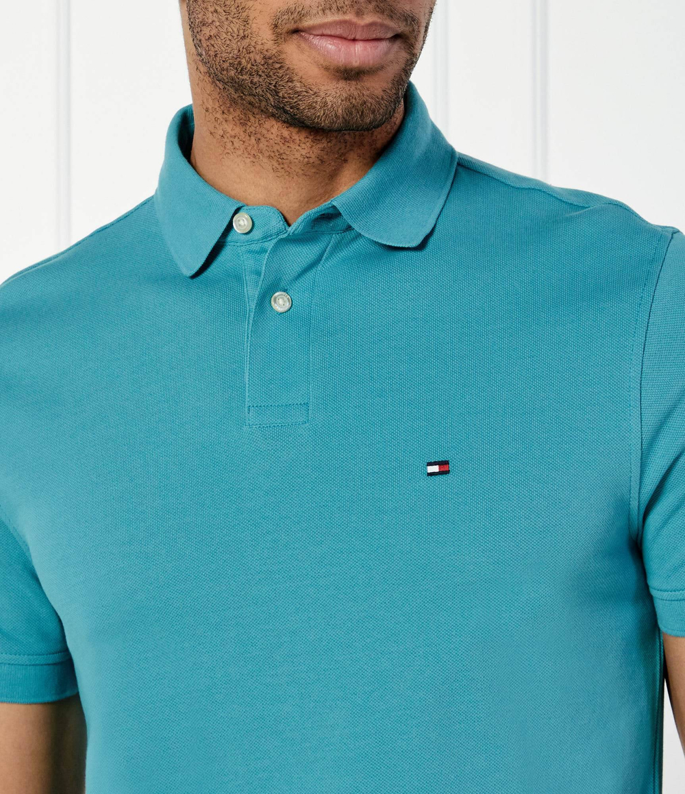 Поло 1985 Tommy Hilfiger - бирюзовый(MW0MW17770)