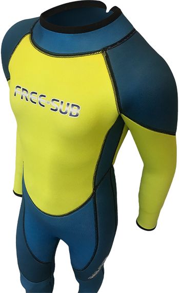 Гидрокостюм детский Free-Sub Kid Surf Yamamoto 39 3 мм сине-желтый