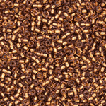 Японский бисер TOHO Round 11/0 (№754), с внутренним покрытием золотом 24K, прозрачный