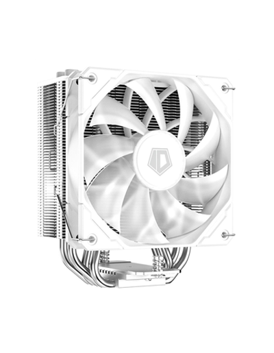ID-COOLING SE-224-XTS WHITE LGA1700/1200/115X/AM5/AM4 (10шт/кор, TDP 220W, PWM, 4 тепл.трубки прямого контакта, White LED FAN 120mm, белый) RET