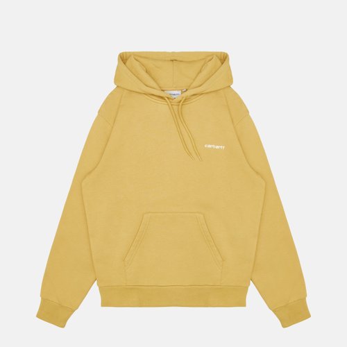 Толстовка мужская Carhartt WIP Script Embroidery Hooded  артикул:I033658_agate - купить в магазине Дайс