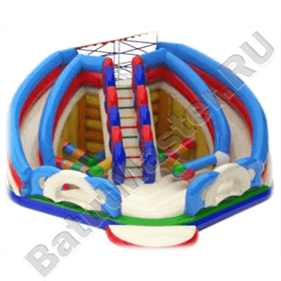 Детский надувной батут-горка "Паутинка"