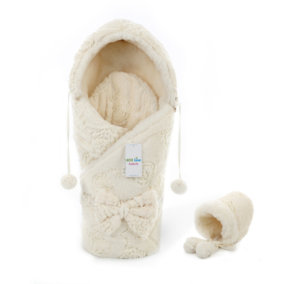 Конверт на выписку Eco Line Пушистая Роза с капюшоном