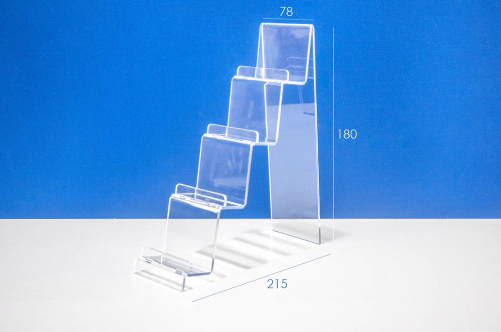 Подставка для кожгалантереи 4-х ярусная акриловая