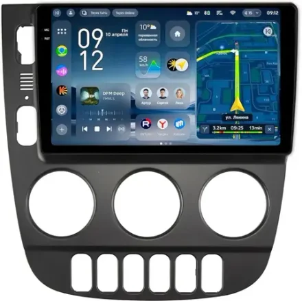 Магнитола для Mercedes-Benz ML W163 2001-2005 (климат, рамка черная) - Teyes CC4-PRO монитор 9.5" 2K QLED на Android 13, Snapdragon 778G, AI, CarPlay, DSP, 4G SIM-слот