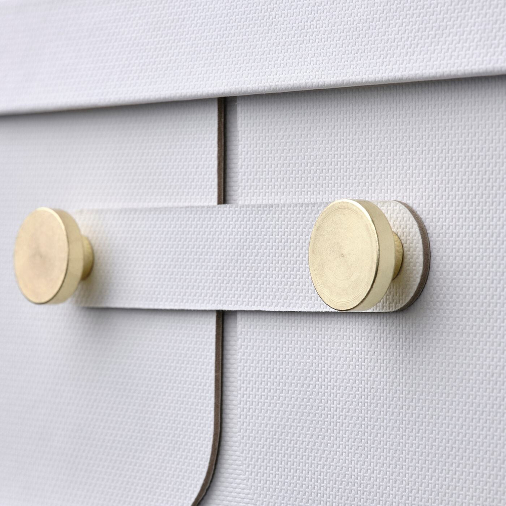 IKEA SPINNROCK  (ИКЕА СПИННРОСК)  -  Коробка с разделителями, белая, 32x25x10 см
