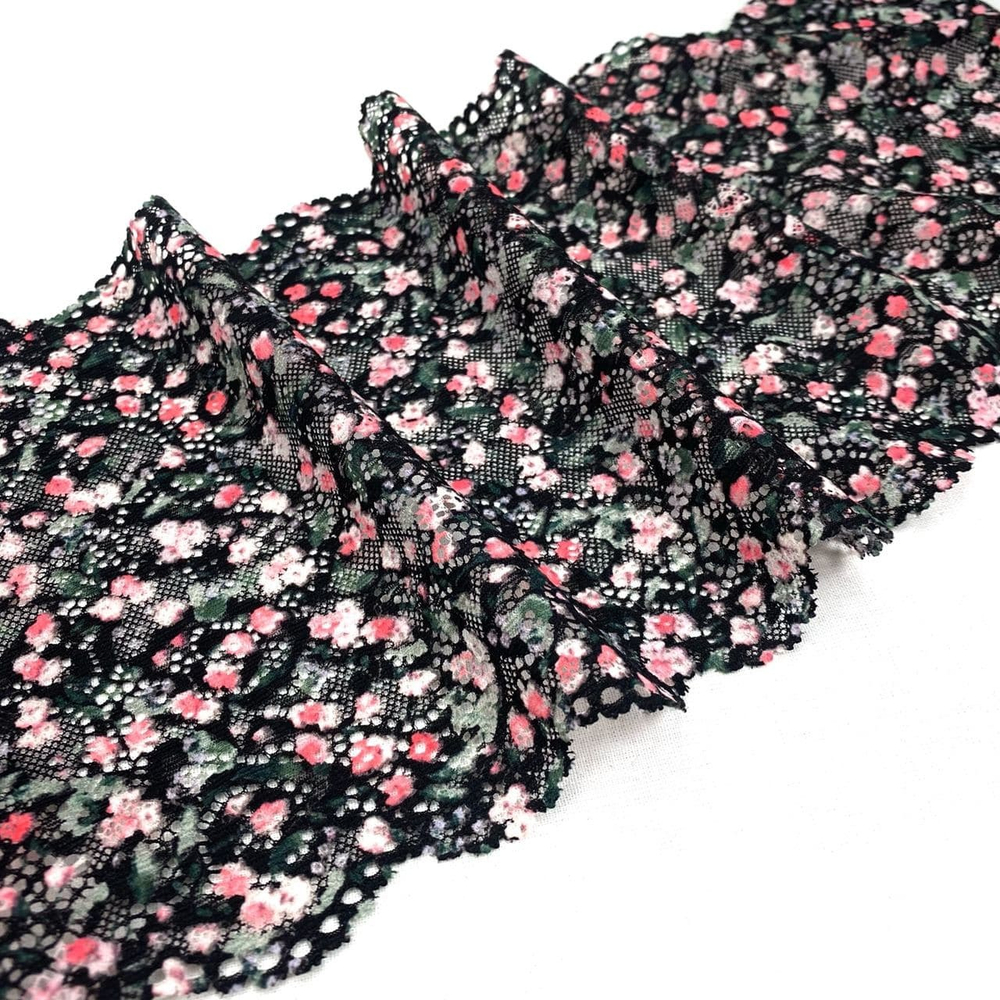 Кружево эластичное цветное 16 см