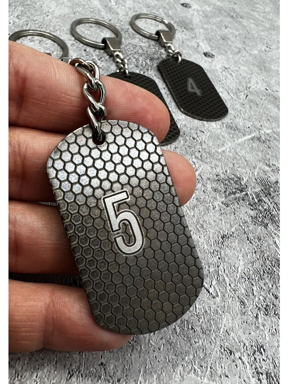 Номерки на ключи металлические