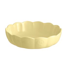 Круглая форма Мадлен для выпечки Emile Henry с волнистыми бортами (ваниль)