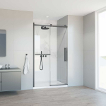 Душевая дверь Como Soft VDS-1CS130CLGM, 1300, вороненая сталь, стекло прозрачное