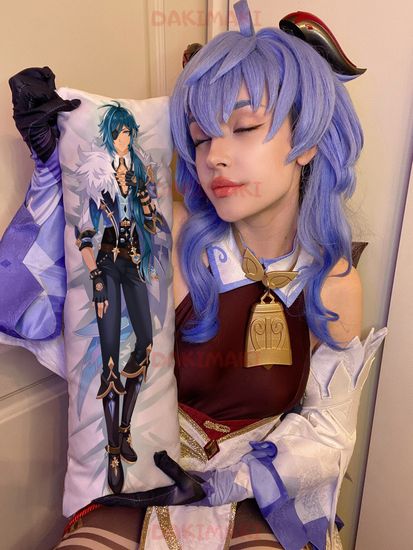 Мини дакимакура Кэйа из Геншин Импакт | Genshin Impact арт. M0904, 60х20 см