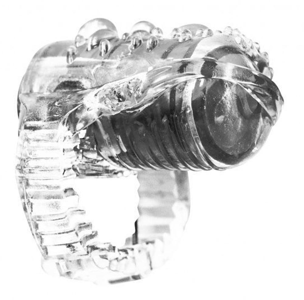 Прозрачная насадка на язык Lola Games Rings Teaser с вибрацией