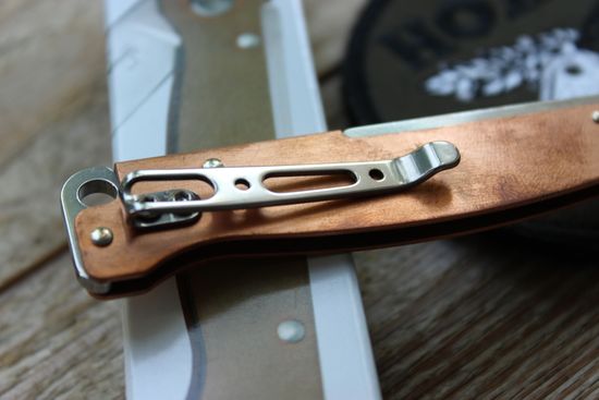 Складной нож Boker 01BO852 Atlas Copper c клинком из стали Sandvik™ 12С27, рукоять медь