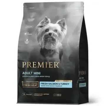 Premier DOG Adult Mini Salmon&Turkey Сухой корм для взрослых собак мини пород лосось с индейкой
