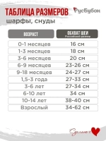 Шарф детский зимний вязаный с помпонами