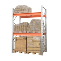 Стеллаж паллетный металлический 3500х1800х1100 мм (70.1.5). Ярусы: пол+2