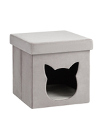 Пуф складной с ящиком Store Pet серый