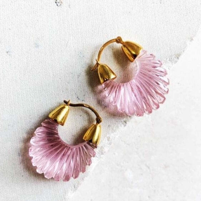 Серьги Этьен – Розовые