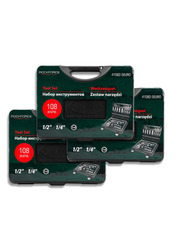 ( 3 K-T ) Набор инструмента 108пр.1/4''&amp;1/2''(6гр.)(4-32мм) RockForce RF-41082-5EURO ( 3 K-T )