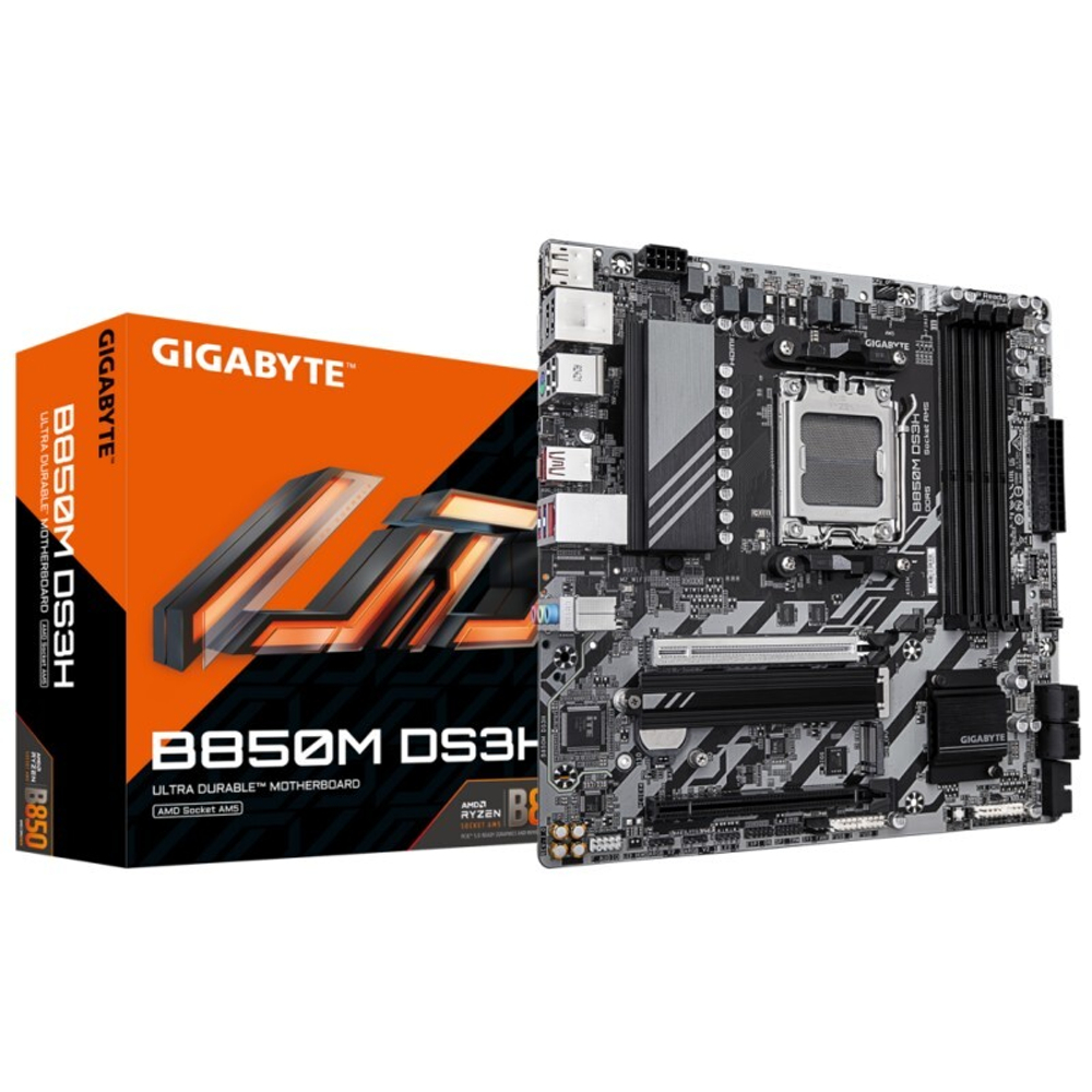 Материнская плата GIGABYTE B850M DS3H, AM5, DDR5, mATX