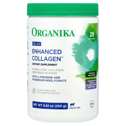 Organika, Enhanced Collagen ™, Relax, 250 г (8,82 унции)