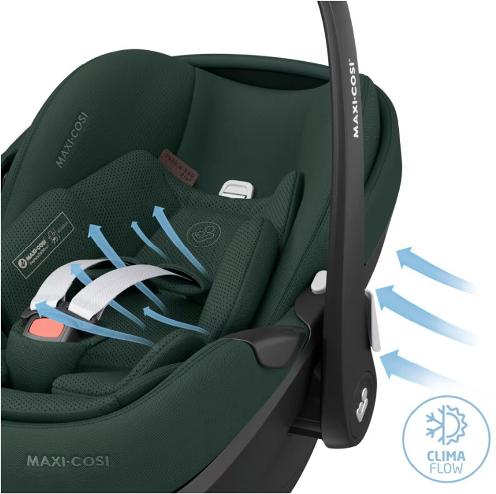 Автокресло Maxi-Cosi Pebble 360 Pro 0-13 кг с базой Family Fix 360 Prо 8052403110 Twillic Green/зеленый (2024)