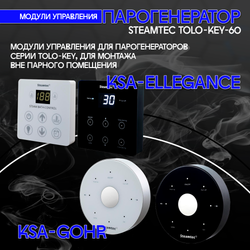 Steamtec TOLO KEY 60 - 6 кВт (ВЛАГОСТОЙКИЙ модуль управления), парогенератор для хамама и турецкой бани