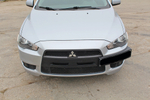 Рамка под номер на передний бампер Mitsubishi Lancer X 2007-2010